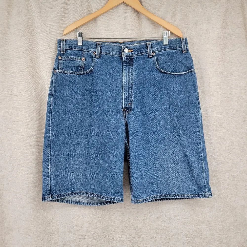 Levi's 560 Loose Fit Vintage Y2K Classic Blue Denim Shorts Jorts Men's